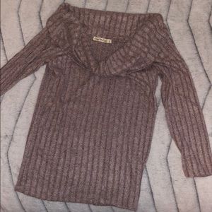 Off the shoulder sweater
